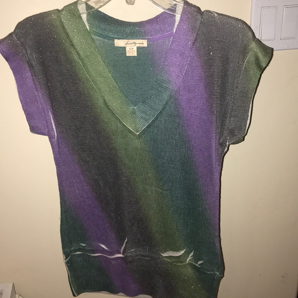 Forever 21 V-Neck Colored Top